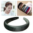 thumbnail image 4 of Diadema acolchada , diademas hinchadas, accesorios para el cabello Verde Colcomx Diademas de esponja, 4 of 8