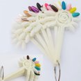 thumbnail image 3 of 120-Tips Nail Art Design Acrylique Poli Affichage en Forme de Fan Pratique Bâtons Roue (Blanc), 3 of 3