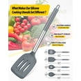 thumbnail image 2 of Juego de utensilios de cocina Bundlepro, silicona antiadherente, 4 piezas, 2 of 7