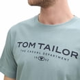 thumbnail image 3 of TOM TAILOR Camiseta para hombre - camiseta estampada, cuello redondo, corte recto, algodón Verde menta 2XL (XX-Large), 3 of 6