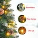 thumbnail image 5 of Árbol de Navidad Homde Lápiz de 2,1 m con luces Y nieve Decoración navideña, 5 of 7