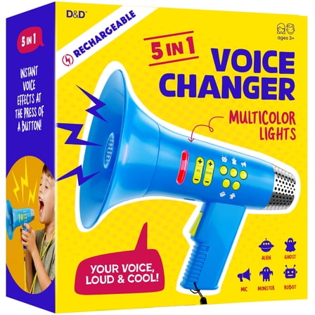 Voice Charger for Kids - Gifts for Boys & Girls Ages 3-8 Years Old - Stocking Stuffer for Kids - Birthday Gifts