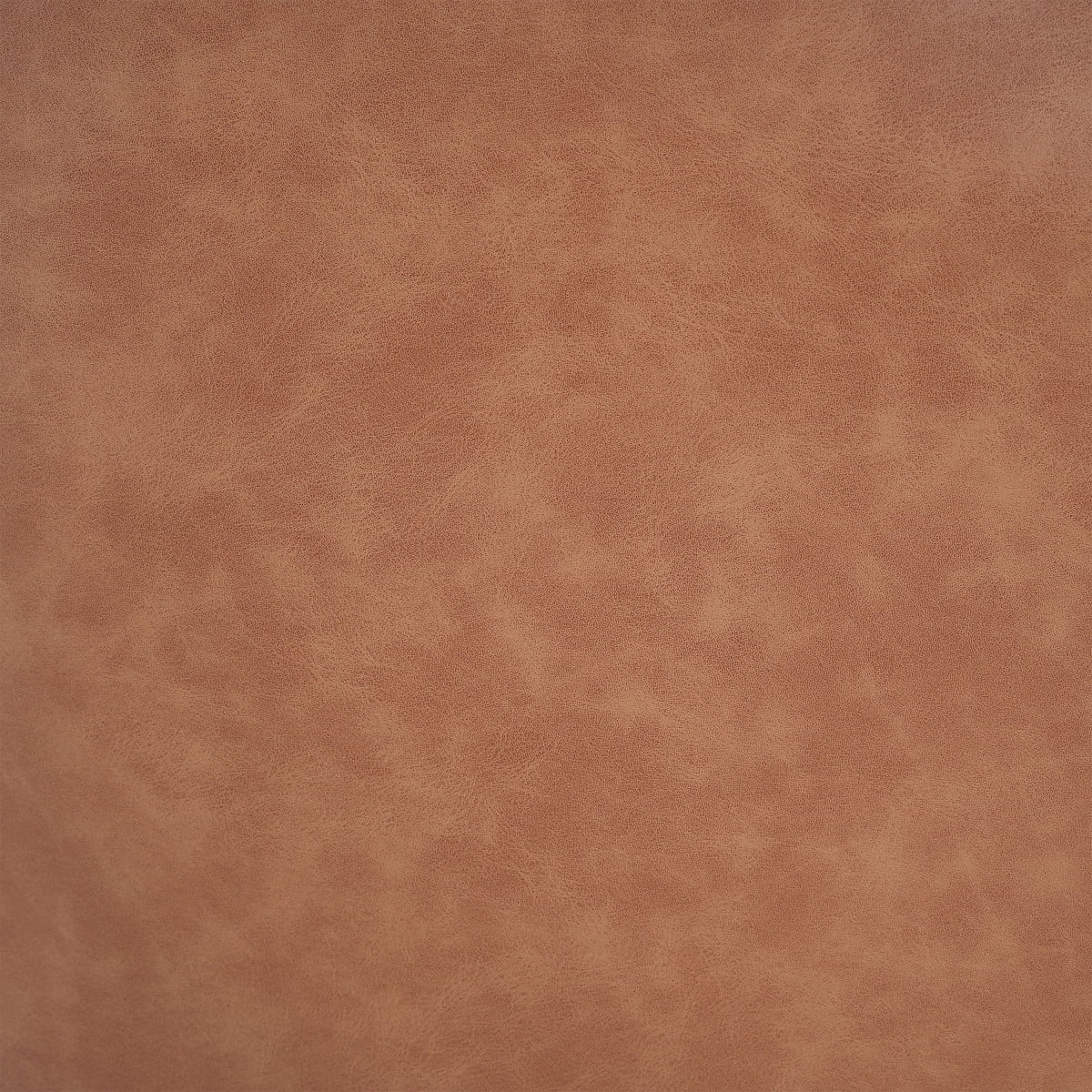Square PU Leather Ottoman Tan Brown Modern Upholstered Furniture