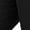 Black, variant on Costeam Womens Elastic Waist Straight Leg Cropped Pants Loose Fit Casual Capri Pants with Functional Pockets