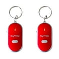 thumbnail image 1 of Flashlight 2 Pack Key Finder LED Torch with Whistle Sound Control Lost Key Locator Device for Home Office Use Red, 1 of 8