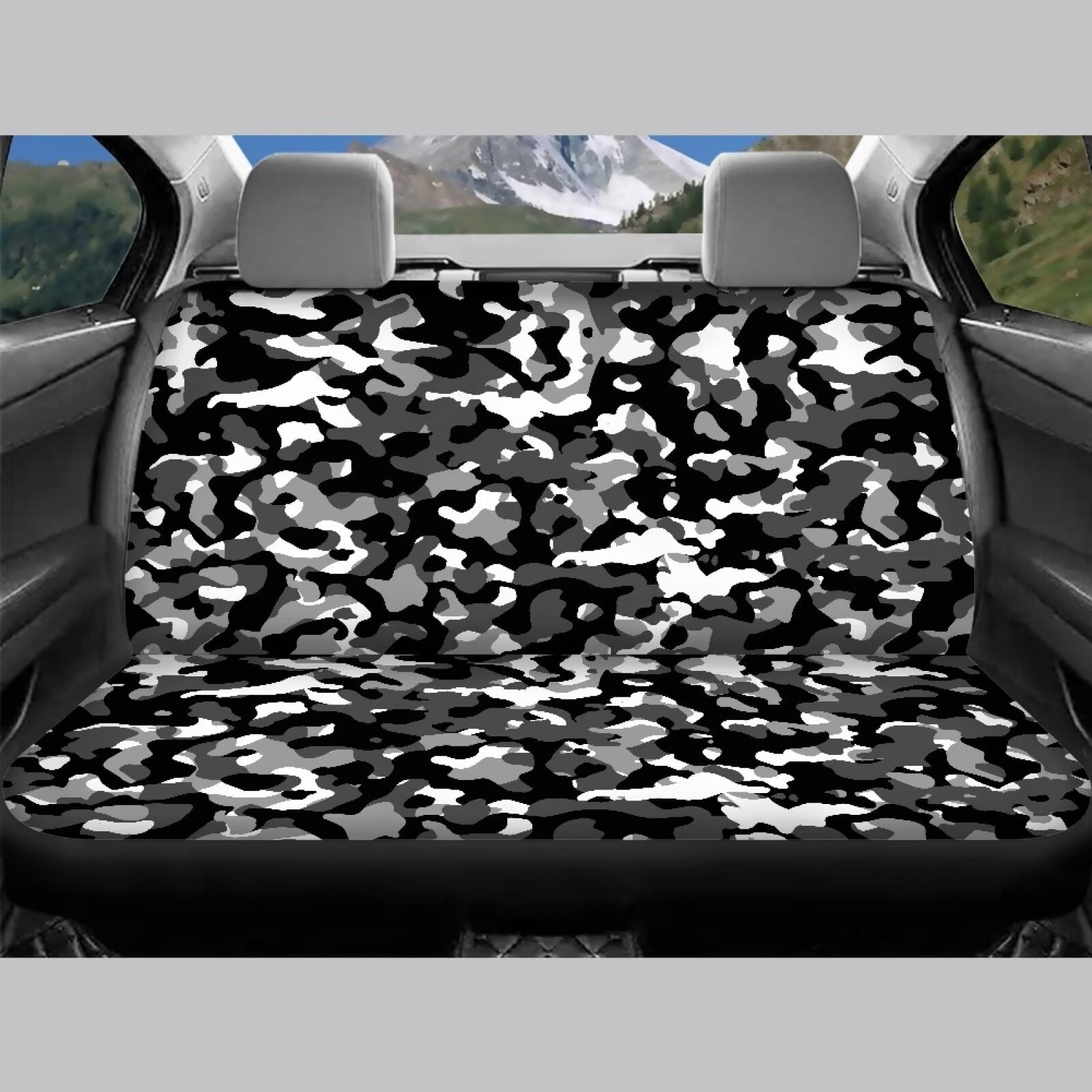 Pzuqiu Cheetah Print Car Seat Cover Full Set Easy to Install Car Seat Protector Accessories Universal Full Wrapping Edge Seat Covers Universal Fit for Most Cars Sedan Van Truck