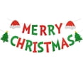 thumbnail image 2 of Ganfancp Christmas Banner Holiday Party Christmas Hat Decoration Supplies Ofertas de La Semana 1X Bandera, 2 of 6