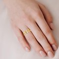thumbnail image 5 of TimeLe$$ Classics Women's Love Vows Natural Diamond Ring in 14K Yellow Gold - Gift for Valentine's Day Birthday (Ring Size 9), 5 of 5