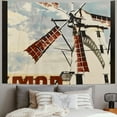 thumbnail image 2 of Orinice Windmill Farmhouse Tapestry Wall Hanging Unique Style for Home Decor, Living Room, Bedroom, Apartment, Dorm - Wall Art Tapestry 50x40inch, 2 of 6