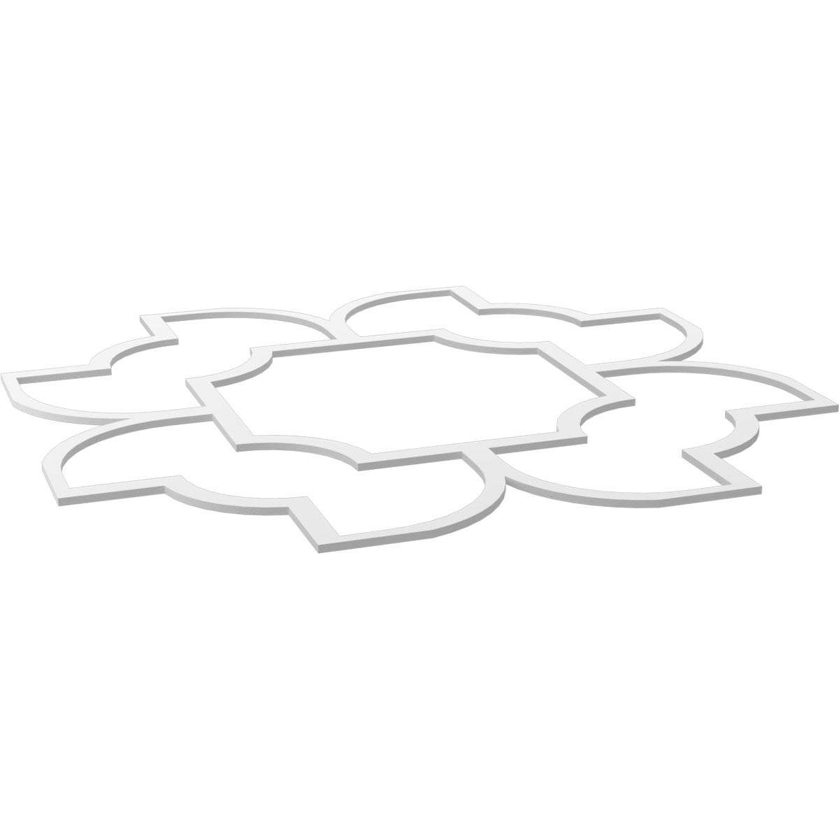 Ekena Millwork 83"W x 83"H x 3/8"T Large Anderson Decorative Fretwork Ceiling Panels in Architectural Grade PVC