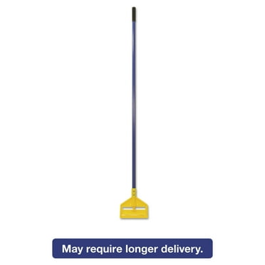 Rubbermaid Invader Fiberglass Side-Gate Wet-Mop Handle, 60", Blue/Yellow