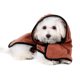 thumbnail image 4 of Toalla absorbente para perros, talla M en marrón, fabricada en microfibra de 400g para un secado rápido y eficaz., 4 of 6