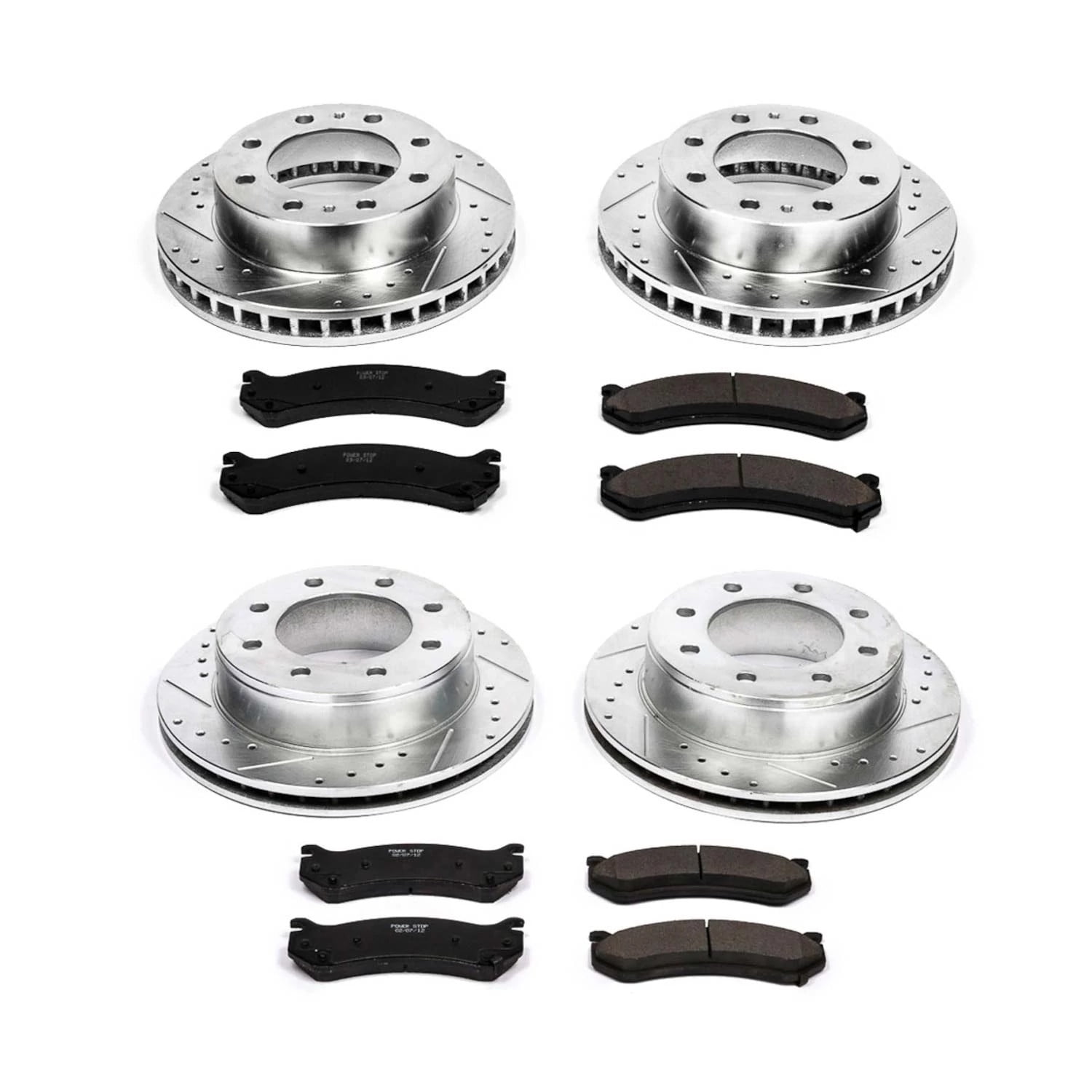 PowerStop Front and Rear Z23 Evolution Sport Carbon-Fiber Ceramic Brake Pad and Drilled & Slotted Rotor Kit Fits: CHEVROLET GMC HUMMER Select Models K2023