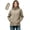 Brown, variant on Zynoxe Women's Rain Jacket with Pockets Lightweight Waterproof Packable Raincoat Adjustable Elastic Cuffs Zipper Hoodie for Women Solid Color Outdoor Windbreaker Jacket for Hiking Travel 2XL