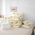 thumbnail image 6 of Castle Fairy Cartoon Guinea Pig Bedding Comforter Set,Floral Animal Queen Bedding Sets, 6 of 8