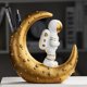 thumbnail image 4 of Estatuas De Astronauta De Resina, Portalápices, Figurita Tallada En Escritorio, Organizador De Adornos De Mesa seitruly HA040784-01, 4 of 6