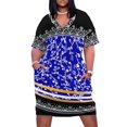 thumbnail image 1 of Vestido Skydomes con caída y bolsillos para mujer, elegante vestido de fiesta de verano con falda, 1 of 6