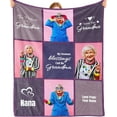 thumbnail image 1 of For Grandma - Personalised Blanket With Photo Name, Personalised Gifts,, 1 of 7
