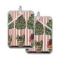 thumbnail image 7 of Yayeee Pot Holders Kitchen Heat Resistant with Pocket 7"x9.8" Cotton Oven Cooking Hot Pads, Stripes Trees, 7 of 7