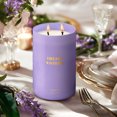 thumbnail image 4 of Goodpick Wisteria Scented Candle 2Wick,Home Decor Aromatherapy Jar Candle 22oz,120 Hours Burn, 4 of 7