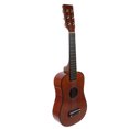 thumbnail image 1 of OUNONA 1Pack Coffee Wood Guitar Toy Kids Instruments Home Decoration Oval Shape, 1 of 5