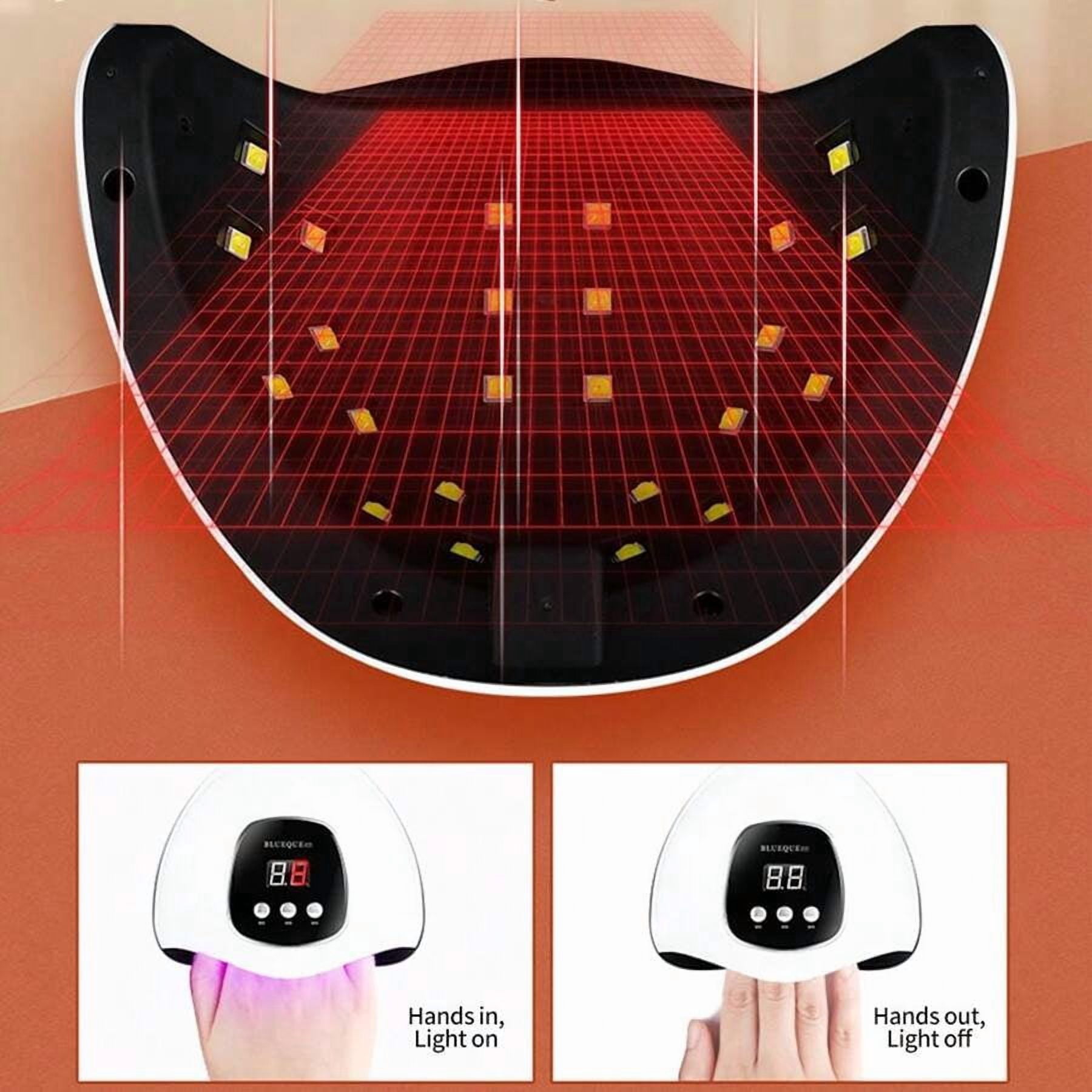 UV LED Nail Lamp, Faster Nail Dryer For Gel Polish ,Professional Gel UV Light For Nails With 3 Timers & Auto Sensor, Gel Polish Light Nail Curing Lamp With LCD Screen For Salon And Home