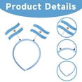 thumbnail image 3 of Yanonmyfd Argentina Flag Headbands Football Fan Flags Headbands Soccer Sports Events Hairbands World Cup Party Hair Accessory for Women Flag Decorations for Sports Party, 3 of 11
