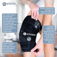 thumbnail image 2 of ActiveWrap - Bloc Réfrigérant pour Genou avec Compression, 2 Blocs de Gel Réutilisables Résistants à la Chaleur et au Froid pour la Douleur au Genou, les Jambes Douloureuses et les Attelles Tibiales. Bloc Réfrigérant Flexible pour Blessure et Gonflement, 2 of 9