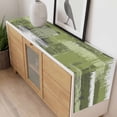 thumbnail image 4 of Sage Green Abstract Table Runner - 60 Inch Long, Kitchen Dining Table Runner Dresser Scarves, Modern Mottled Art Oil Painting Farmhouse Decor for Coffee Tables Wedding Party Banquet, 4 of 8