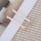 thumbnail image 5 of Ofertas Únicas 1 Par de Horquillas en Fila con Perlas Falsas Clips para el Cabello Tono Dorado Beige, 5 of 5