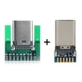 thumbnail image 3 of Xiwai Connector DIY 24pin USB 3.1 Type C Male Female Plug Socket Connector SMT type with PC Board 1 set, 3 of 6