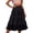 Black, variant on Womens Skirts Flowy Chiffon Layered Asymmetrical Hem Puffy Flounce Ruffle Waist Design for Casual Party and Daily Wear Long Skirts Blue One Size