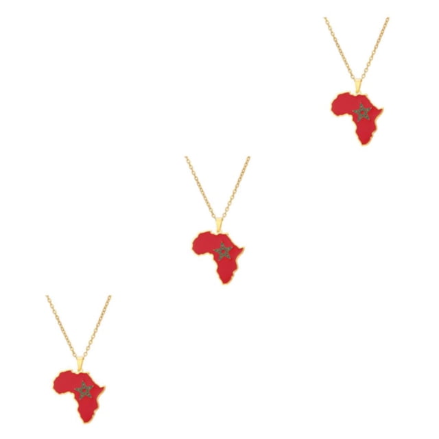 maskred Match Versatile Necklace With Any Outfit For Fashionable Look Stainless Steel As Shown 3Set
