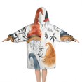 thumbnail image 2 of Multicolor Christmas Gnome Pattern Blanket Hoodies for Kids 6-13YR Oversize Wearable Blanket Hoodies for Boys Girls Teens, 2 of 7