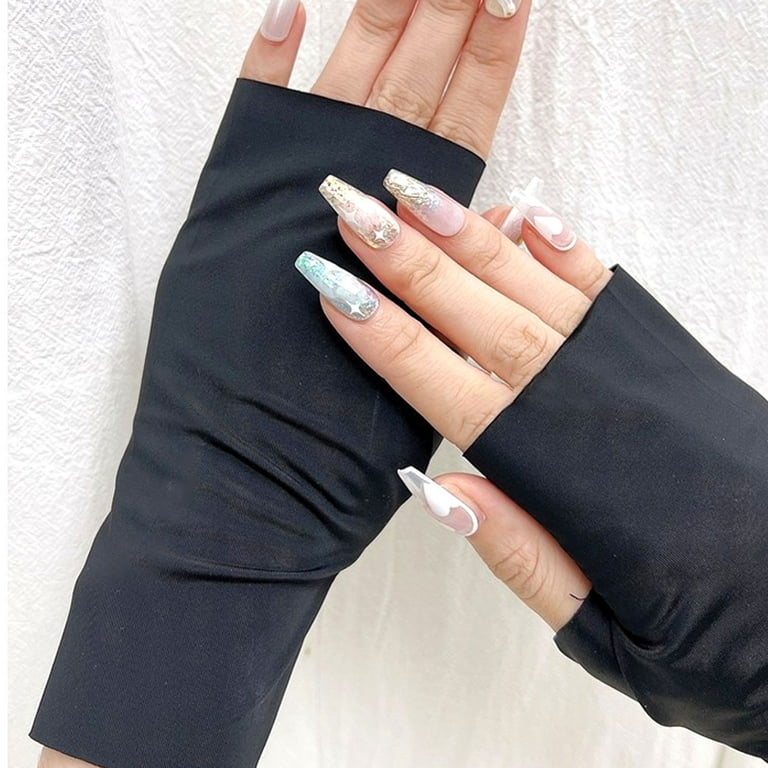 NIUREDLTD Gloves For Gel Nail Lamp Gloves For Manicures Sun Gloves For  Women Home Outdoor Use Sunblock Shield Driving Gloves