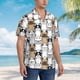 thumbnail image 3 of Fotbe French Bulldog 2 Camisa Hawaiana para Hombre Unisex – Camisa Casual de Verano con Botones de Manga Corta de Algodón y Lino,3X-Large, 3 of 7