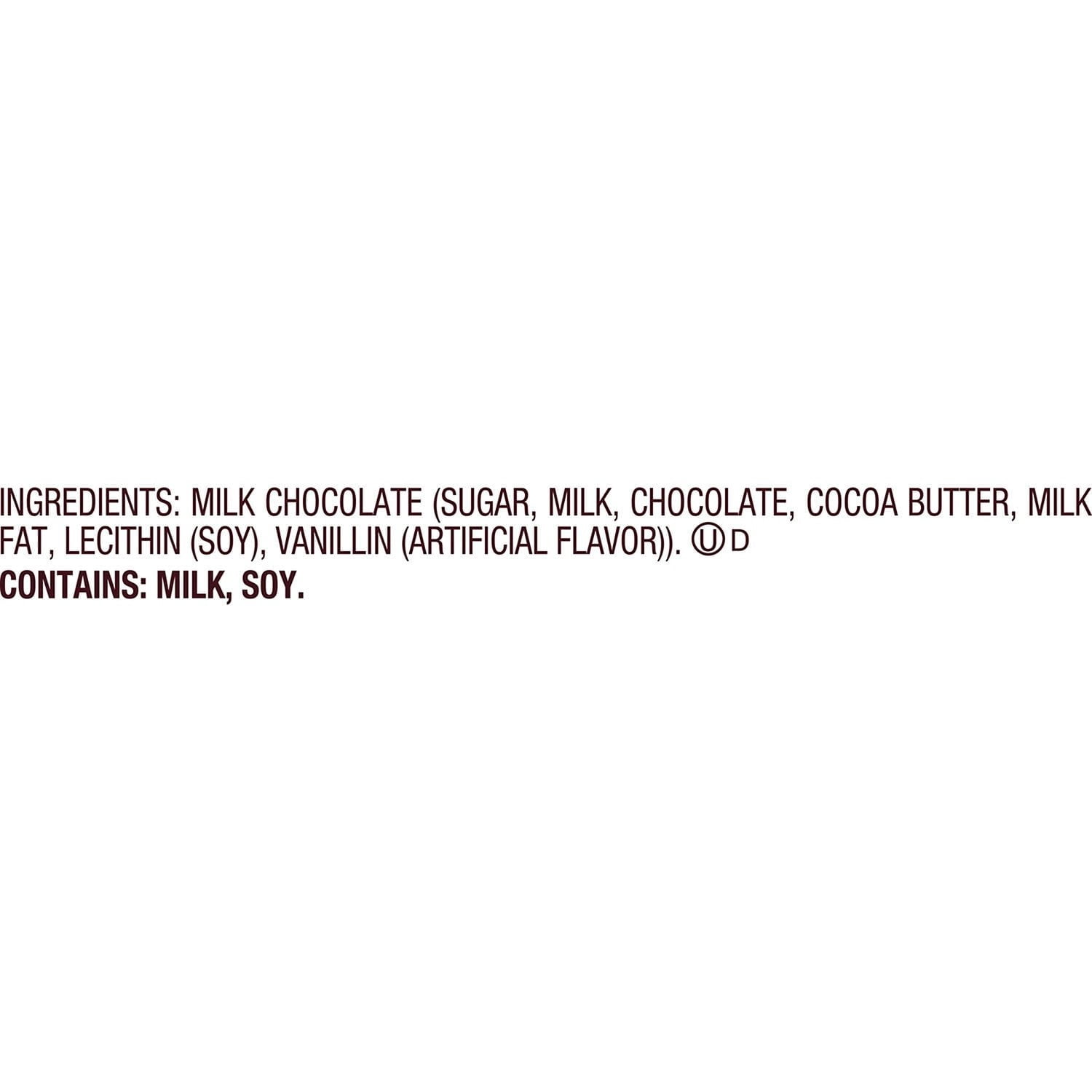 Hershey's Kisses Valentine Milk Chocolate Candy Cane, 6 Ounce