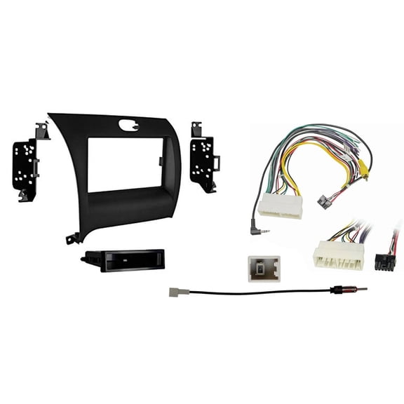 Fits Kia Forte & Forte 5 2017-2018 Metra Single DIN Dash Kit with Harmony Radio Harness
