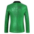 thumbnail image 3 of WMTBSRSW Mens Sequin Blazer Jackets Stylish Tuxedo Jacket for Holiday Party One Button Lightweight Sport Coat with Pockets Y2k Clothes Trendy Blazer Jackets, 3 of 3