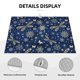 thumbnail image 3 of Fotbe Dark Blue Christmas Alfombrilla de Secado para Cocina con Estampado, 18x24 Pulgadas, 3 of 7
