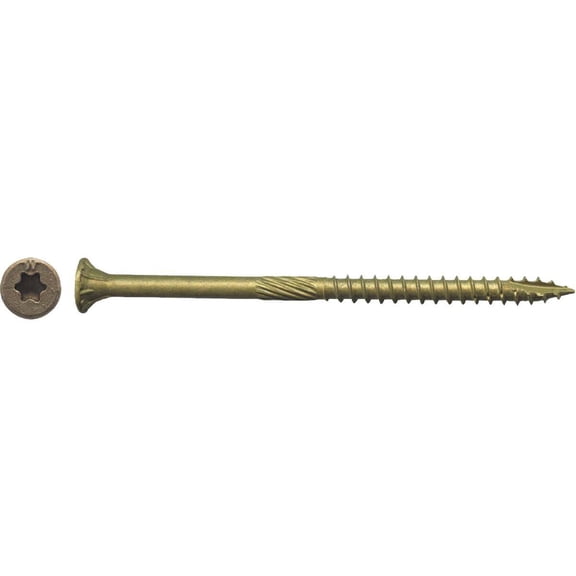 Big Timber 5015823 No.9 x 3 in. Star Wood Screws, Bronze - 26.6 lbs - Pack of 2000