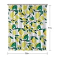thumbnail image 5 of Yellow Lemon Fruit Branches White Pattern Shower Curtain 72"x84" ,Bathroom Decorative Shower Curtains Set with 12 Hooks,Modern Waterproof Washable Shower Curtain, 5 of 6