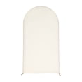 thumbnail image 5 of ToppiJoy 3.94ft*7.22ft Arch Backdrop Wedding Arch Stand, Steel Balloon Arch Frame Kit Bridal Party Decoration Arbor Outdoor Flower Garden Arch for Wedding Decoration(Gold and Beige), 5 of 27