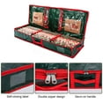 thumbnail image 5 of KOYPTL Christmas Wrapping Paper Storage Bag Large Capacity Underbed Storage Bag Gift Wrap Storage Container&Organizer Waterproof Holiday Accessories Storage Box for Storing Rolls Ribbons Bows, 5 of 6