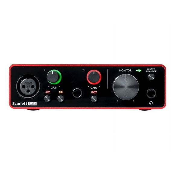 Focusrite Scarlett Solo 3rd Gen - Audio interface - 192 kHz - USB