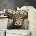 thumbnail image 2 of This is Our Highland Cow Art Farmhouse Throw Pillow Cover Decor Vintage Country Farmhouse Art for Gifts and Home Decor Throw Pillow Cove, 2 of 5