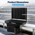 thumbnail image 7 of Edx Stadium seats, with cushioned steps, back support, portable, dimensions of 17 inches wide x 12 inches deep x 16 inches high, one set, black, 7 of 7