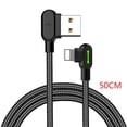 thumbnail image 1 of Mcdodo USB Tipo C Cable 90 grados Teléfono móvil Cable de carga rápida Línea 2A Cable de datos USB C 50cm/120cm/180cm Monstrate DZ4585-01B, 1 of 2