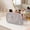 Gray, variant on GUUDIE Clear Mesh Cosmetic Bag | Waterproof Mesh Makeup Bag with Zipper | Lightweight Pouch Travel Toiletry for Makeup Organizer Home Office Travel Accessories