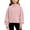 Pink, variant on Hzzrkos Girls Corduroy Mock Neck Sweatshirt Long Sleeve Casual Pullover Tunic Top Soft Textured Shirt with Side Slit Hem Relaxed Daily School Travel Wear Pink